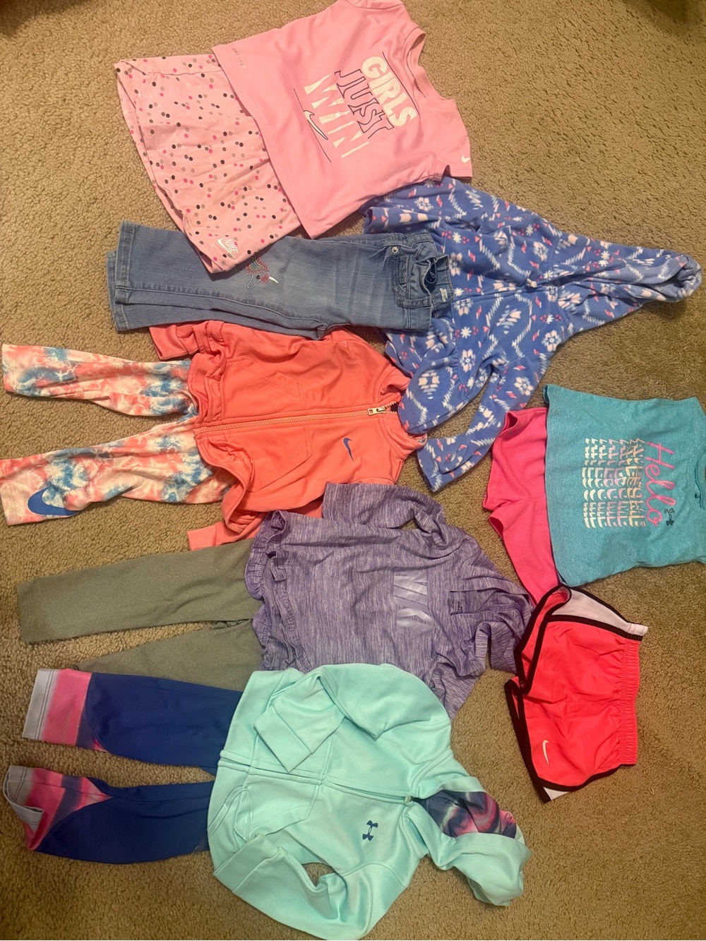 18-24 months girls bundle: Nike, under armor, carters